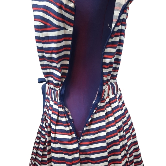 Maison Jules Customized Ruffle A-Line‎ Patriotic Dress Size Large Women's - Picture 6 of 12